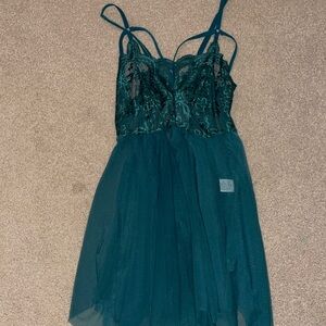 Green Slip Dress